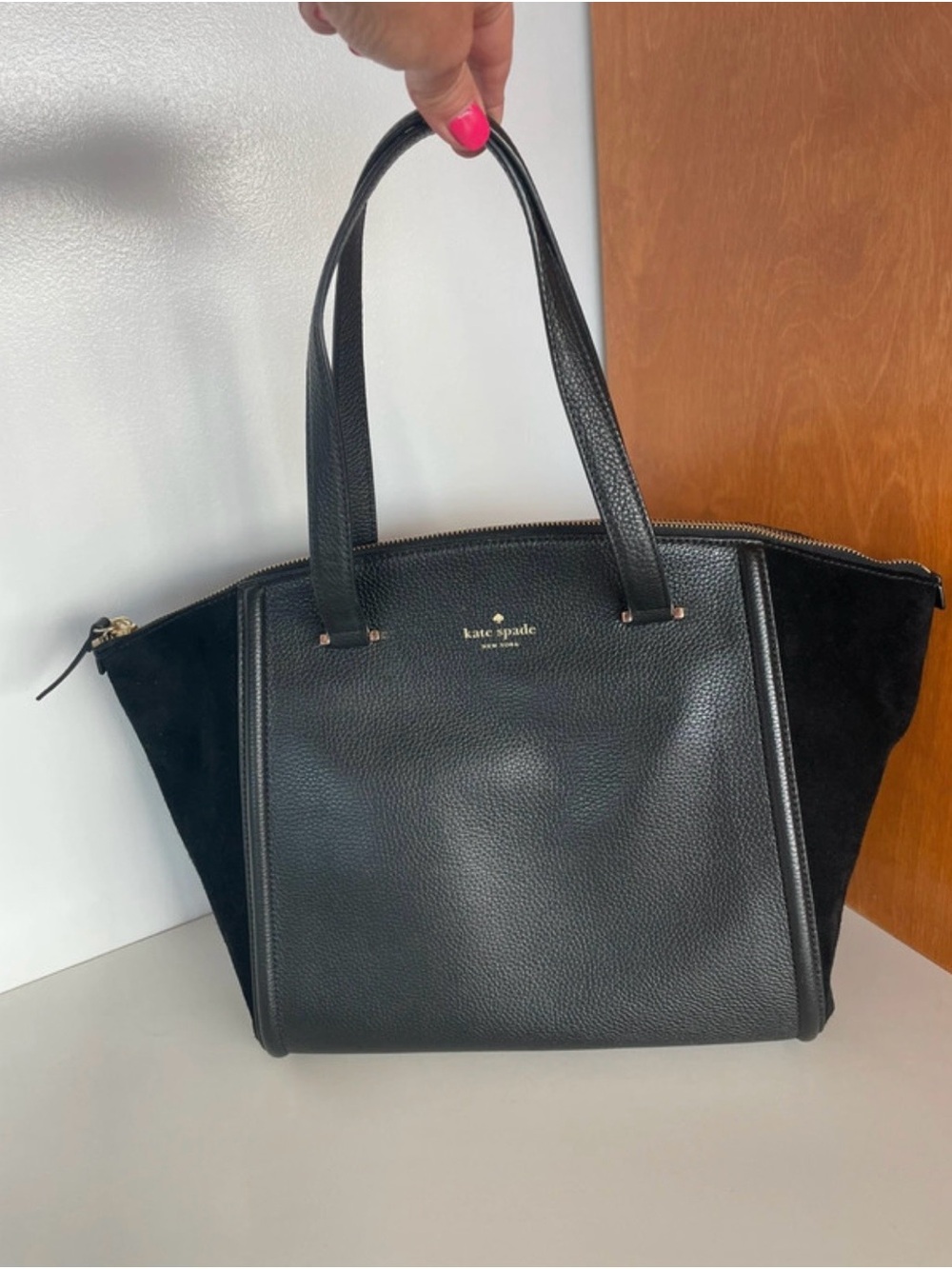 Kate Spade Lewis Drive Alanie tote bag with Suede Two-Tone Tote